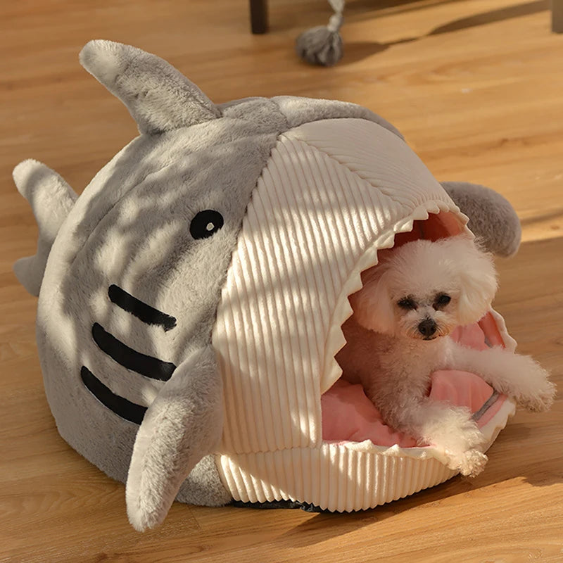 Cozy Shark Pet Bed