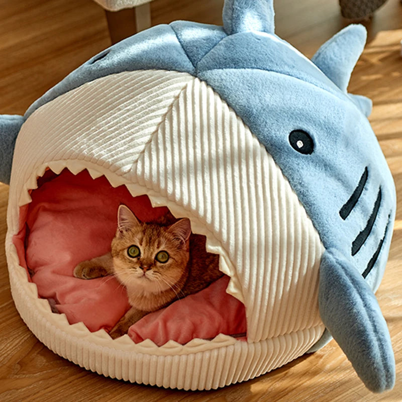 Cozy Shark Pet Bed