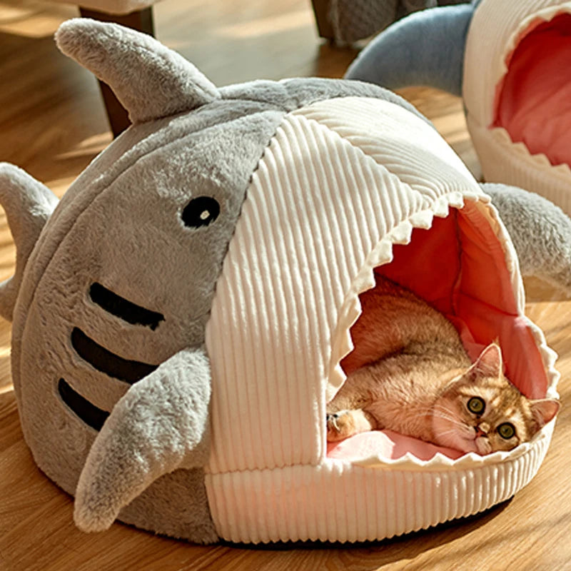 Cozy Shark Pet Bed