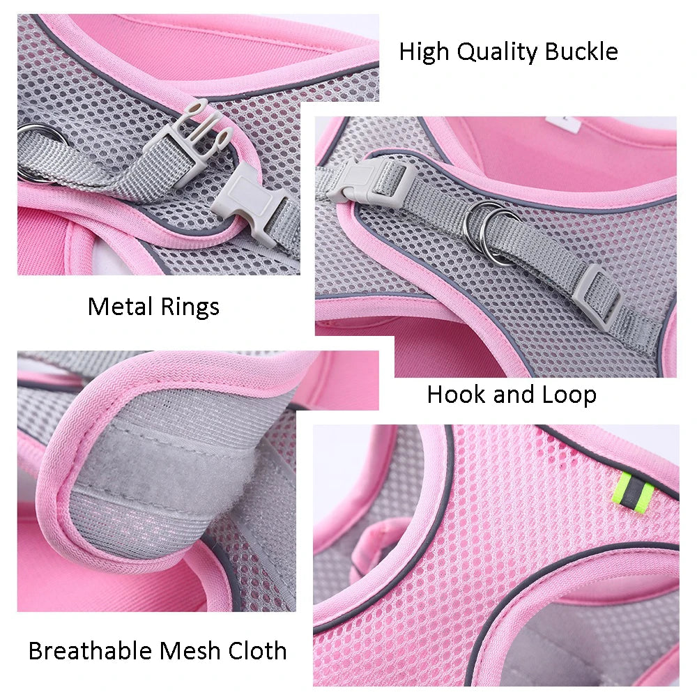 Reflective Mesh Pet Harness
