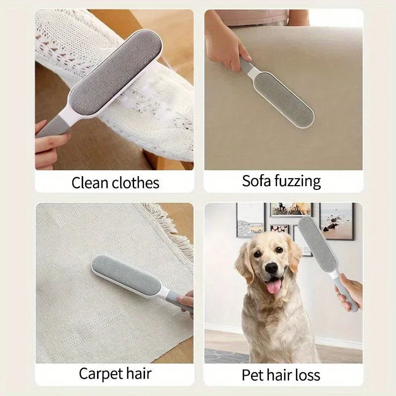 Pet Hair Remover Brush – Double-Sided & Reusable