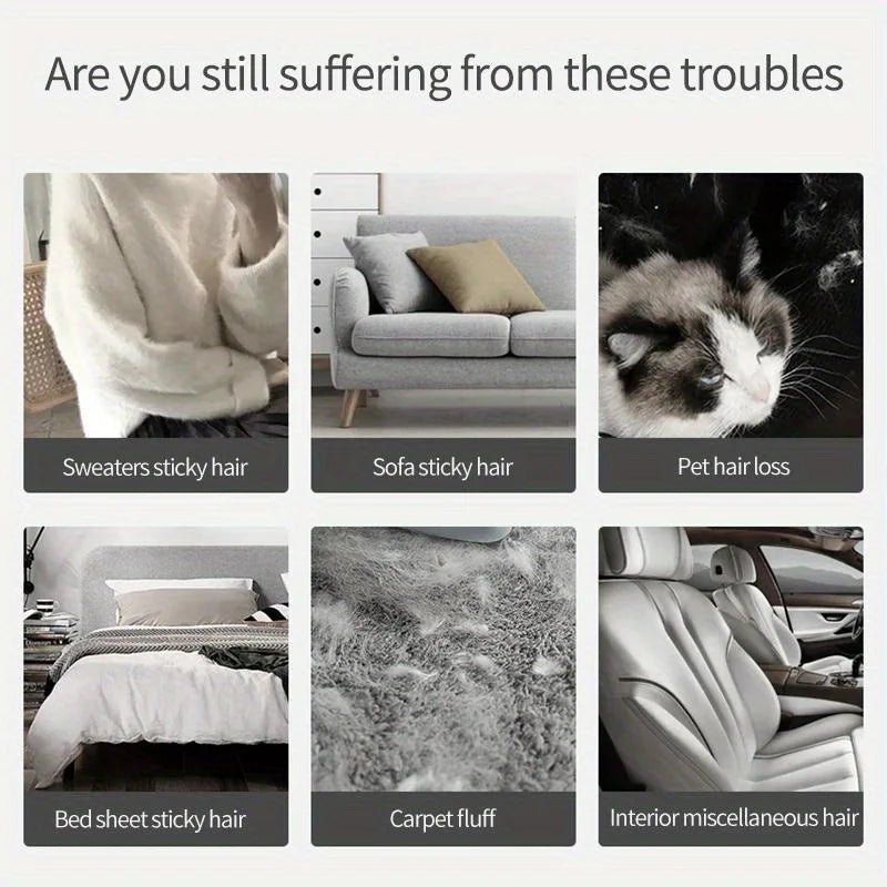 Pet Hair Remover Brush – Double-Sided & Reusable