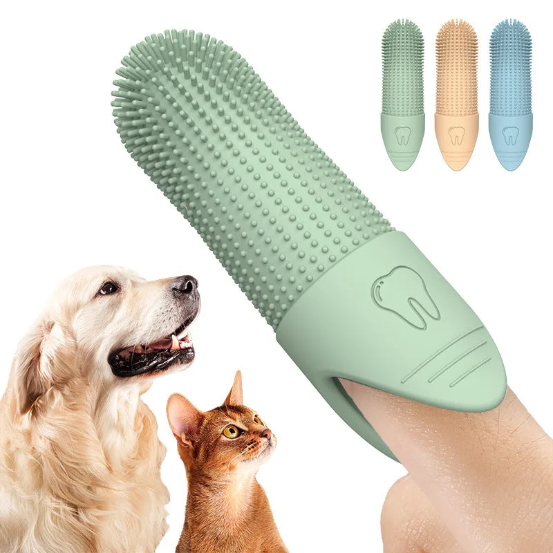360° Finger Toothbrush for Dogs & Cats